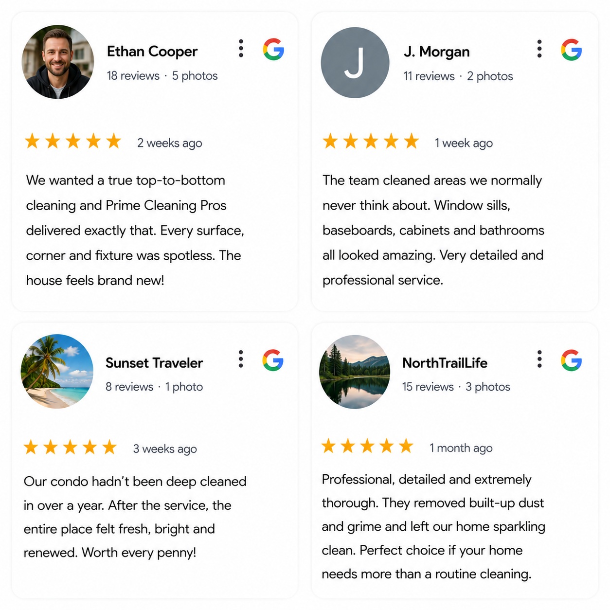real reviews from chicago clients​ prime cleaning pros