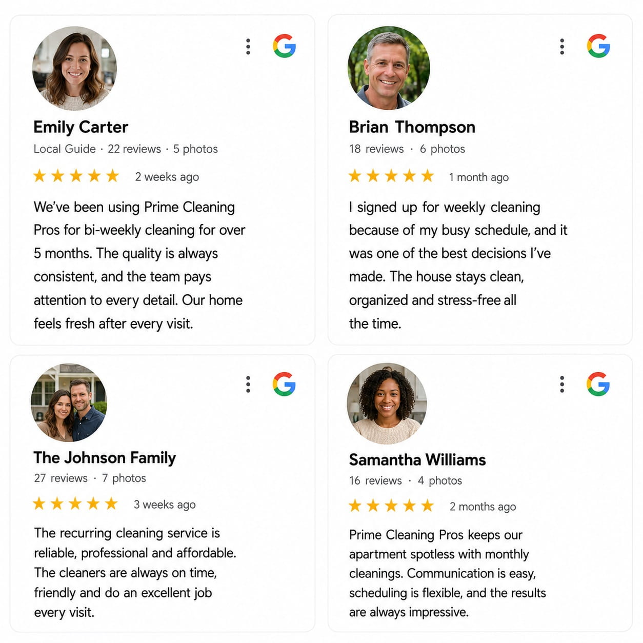 what chicago clients say about our recurring cleaning
