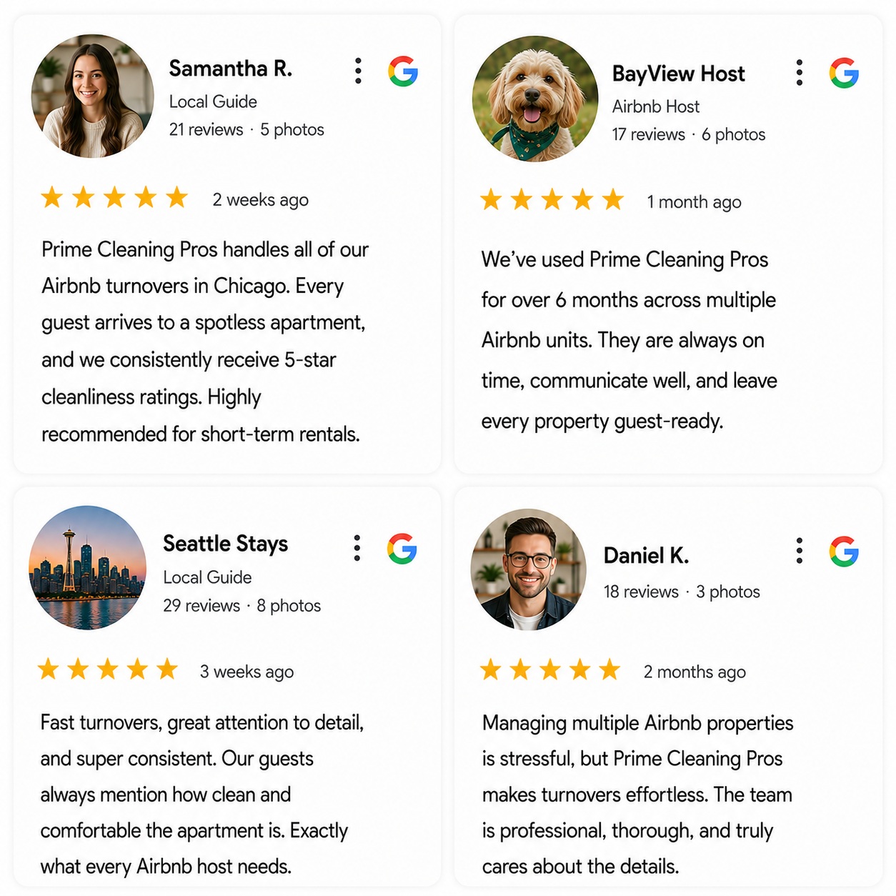 what chicago hosts say about our airbnb cleaning